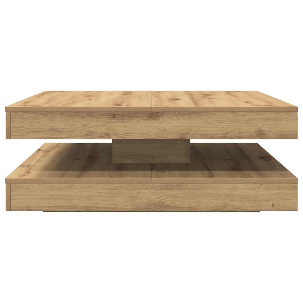 Coffee Table 360-Degree Rotatable Artisan Oak 90x90x34.5 cm